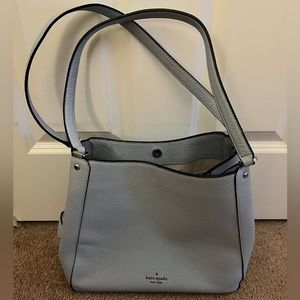 Light blue Kate Spade shoulder bag.